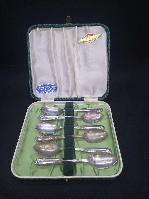 Silver plated teaspoons