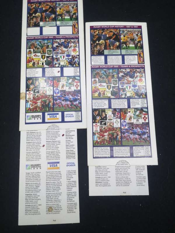 1995 Rugby world cup fixture program