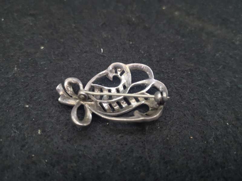 Marcasite brooch