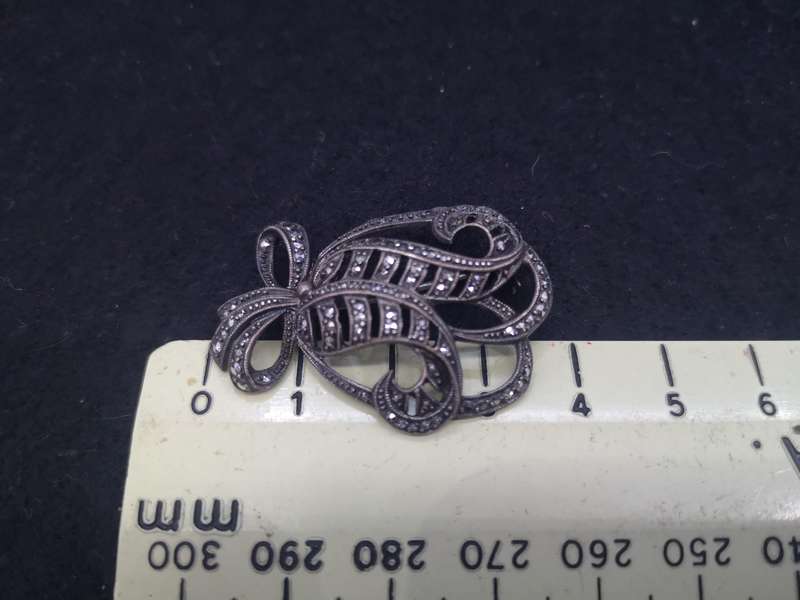 Marcasite brooch