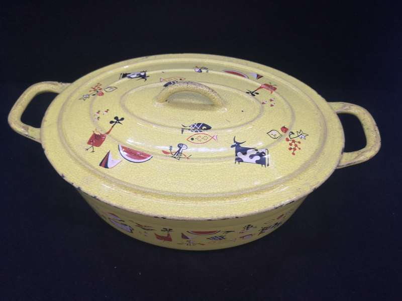 Belgium cast iron pot - yellow