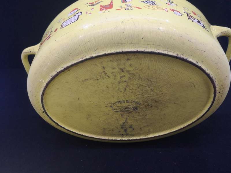 Belgium cast iron pot - yellow