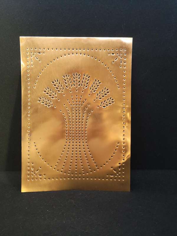 Punched decorative copper sheet