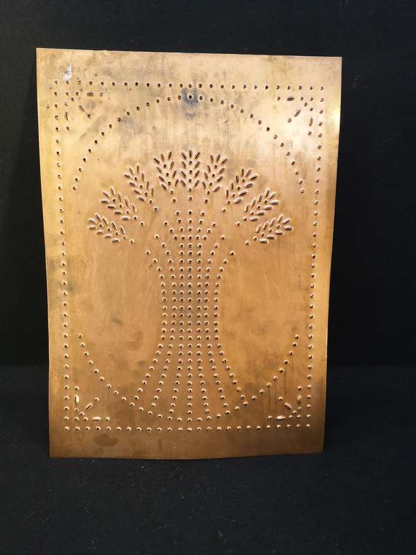 Punched decorative copper sheet