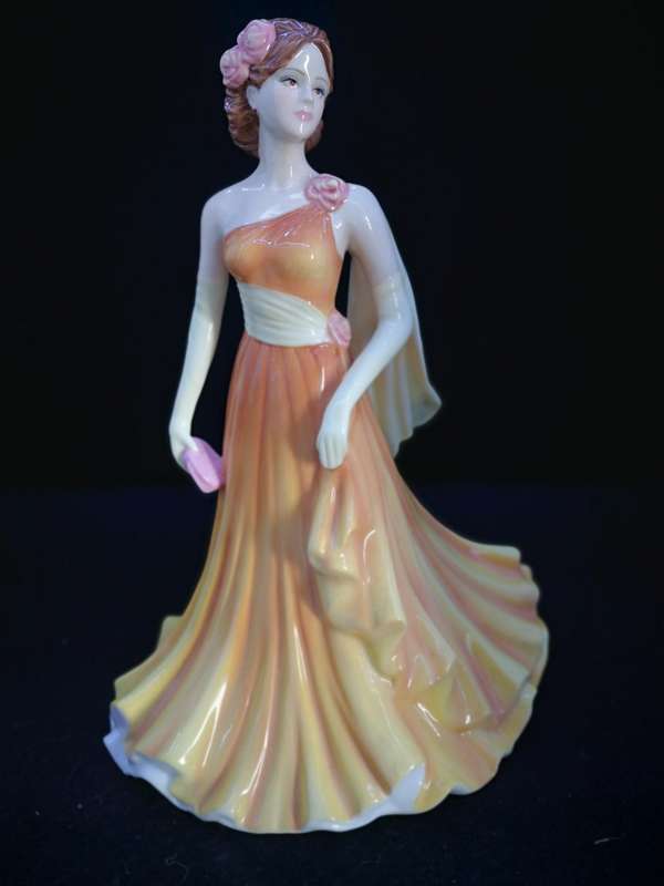 Coalport Classic Seasons of love Amber Gold