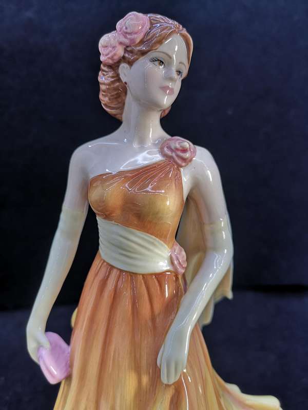 Coalport Classic Seasons of love Amber Gold