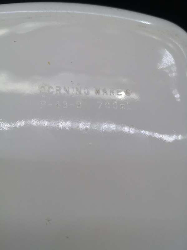 Vintage Corning Ware P 43 B 700ml casserole "Spice of Life - Le Persil