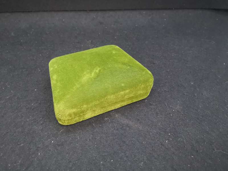 Vintage velvet jewelry presentation box