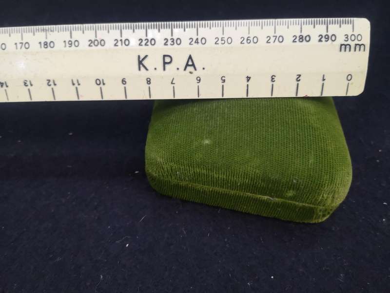 Vintage velvet jewelry presentation box