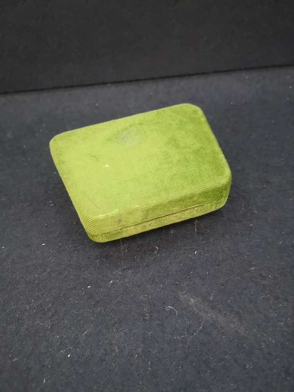 Vintage velvet jewelry presentation box