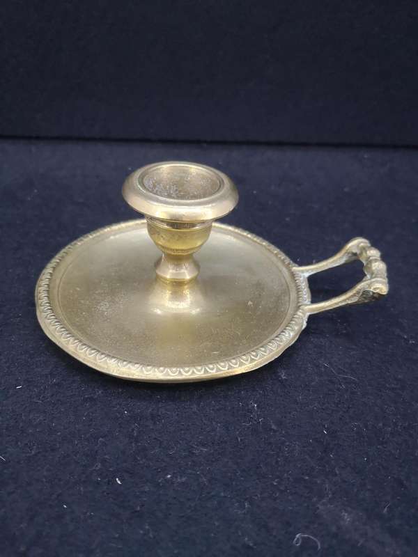 Vintage brass candle holder French brass Collection