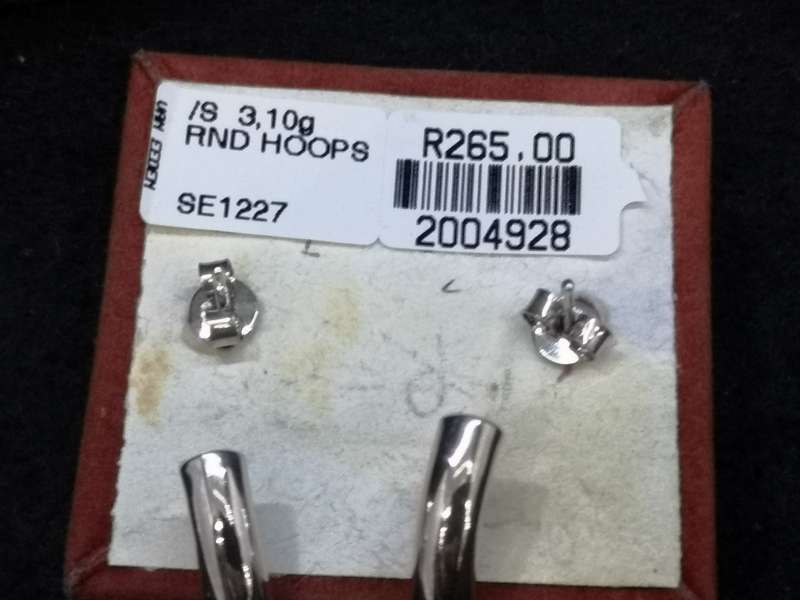 925 Silver earrings hoop