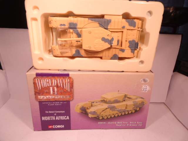 Corgi Classics - Chuchill MkIII Tank - Brirtish  Army - Kingforce El Alamein 1942 - WW II  # CC60104