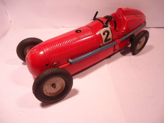 Marklin - Mercedes Racer - missing screen - with instructions - no key - Tin Wind Up Car # 1133
