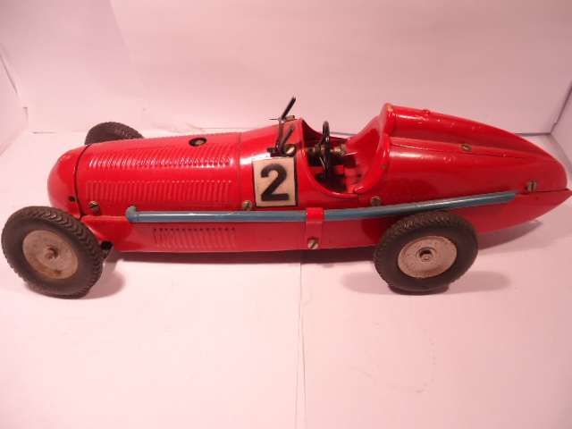 Marklin - Mercedes Racer - missing screen - with instructions - no key - Tin Wind Up Car # 1133