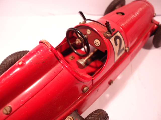 Marklin - Mercedes Racer - missing screen - with instructions - no key - Tin Wind Up Car # 1133