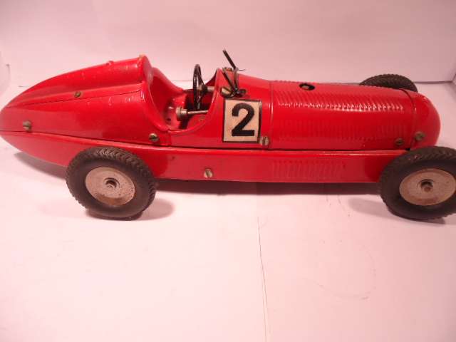Marklin - Mercedes Racer - missing screen - with instructions - no key - Tin Wind Up Car # 1133
