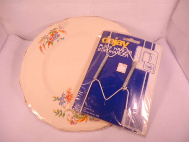 Alfred Meakin - 'Cascadia' - Dinner Plate with Wall Bracket - Made In England