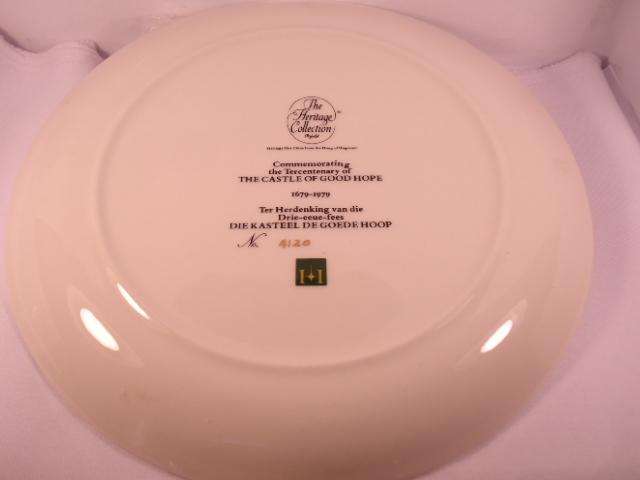 The Heritage Collection - The Castle Of Good Hope  1679-1979 Cake Plate & Bracket - #4120
