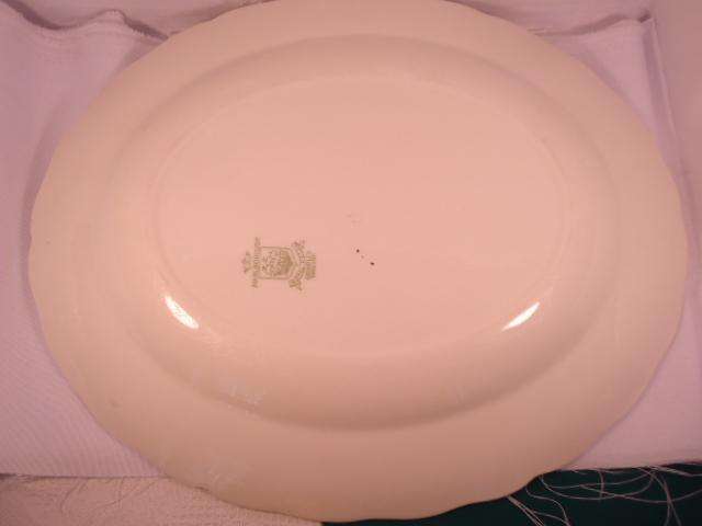 Grindley -Marlborough Royal Petal Meat Plate & Bracket - Made In England