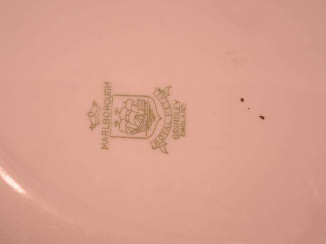 Grindley -Marlborough Royal Petal Meat Plate & Bracket - Made In England