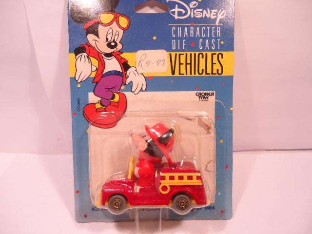 TOMY - Croner Toys - Lot of 4  Disney Caracter Die-Cast Vehichles
