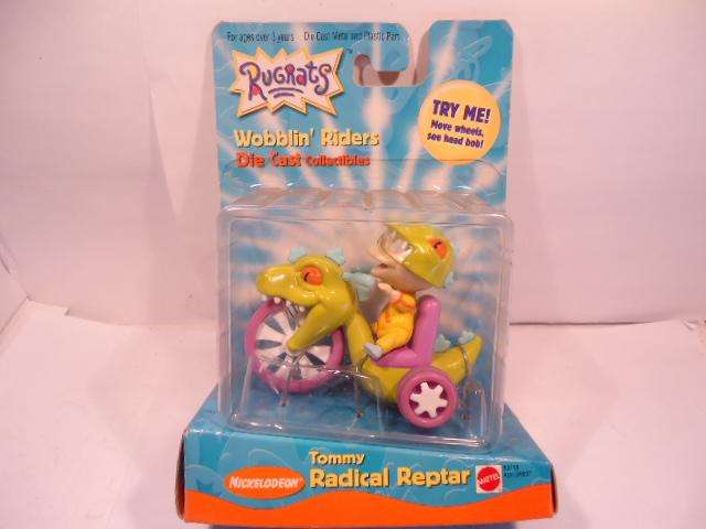 Mattel -  Full Set of 3 models - Rugrats - Wobblin Riders - Diecast Collectibles