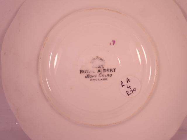 Royal Albert Bone China - 'Sweet Violets' - Single Saucer with Stand