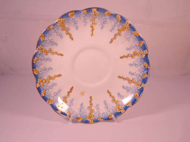 Royal Albert Bone China - 'Blue April Showers' - Single Saucer with Stand