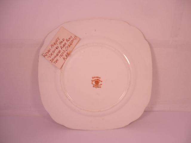 Royal Albert Bone China - 'Virginia' - Single Square Side Plate with Stand