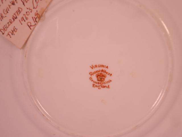 Royal Albert Bone China - 'Virginia' - Single Square Side Plate with Stand
