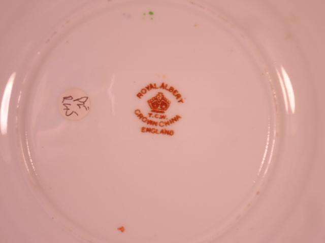 Royal Albert Bone China - 'Bronze Imari' - Single Square Side Plate with Stand