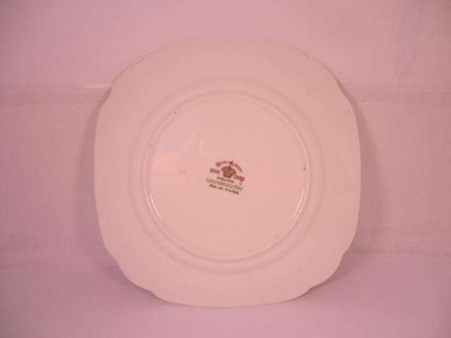 Royal Albert Bone China - 'Greenwood Tree' - Single Square Side Plate with Stand