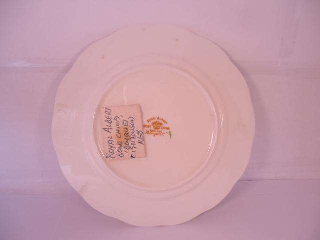 Royal Albert Bone China - 'Bouquet' - Single Round Cake Plate with Stand
