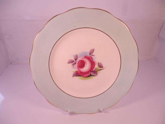 Royal Albert Bone China - 'Painters Rose' - Single Round Cake Plate with Stand