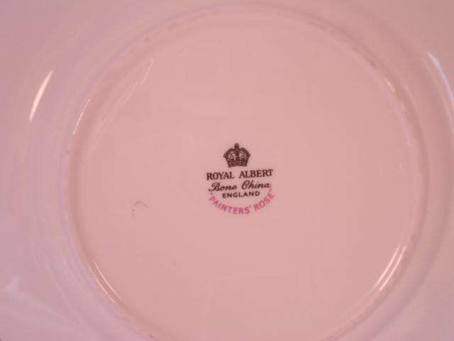 Royal Albert Bone China - 'Painters Rose' - Single Round Cake Plate with Stand