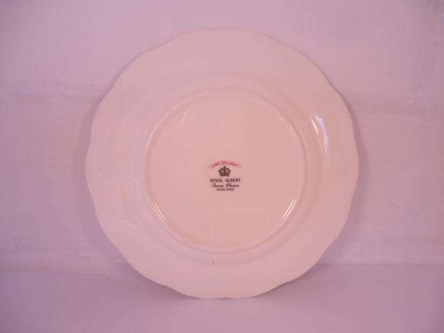 Royal Albert Bone China - 'June Delight' - Single Round Cake Plate with Stand