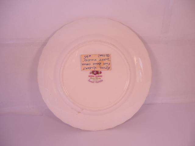 Royal Albert Bone China - 'Sweet Violets' - Single Round Cake Plate with Stand