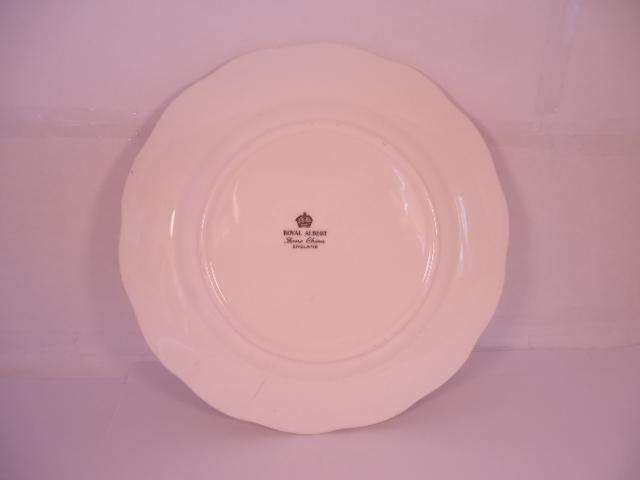 Royal Albert Bone China - 'Fern Luncheon' - Single Round Cake Plate with Stand