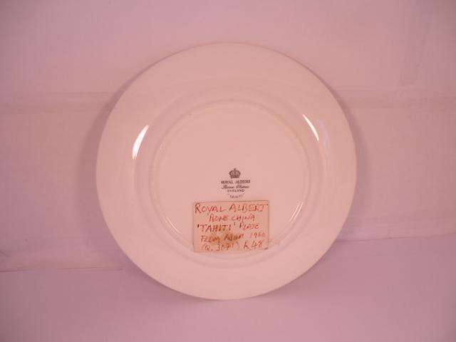 Royal Albert Bone China - 'Tahiti' - Single Round Cake Plate with Stand