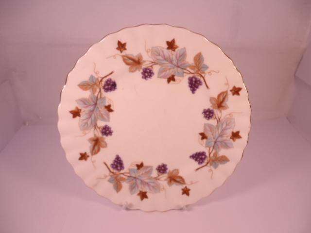 Royal Albert Bone China - 'Lorraine' - Single Round Cake Plate with Stand