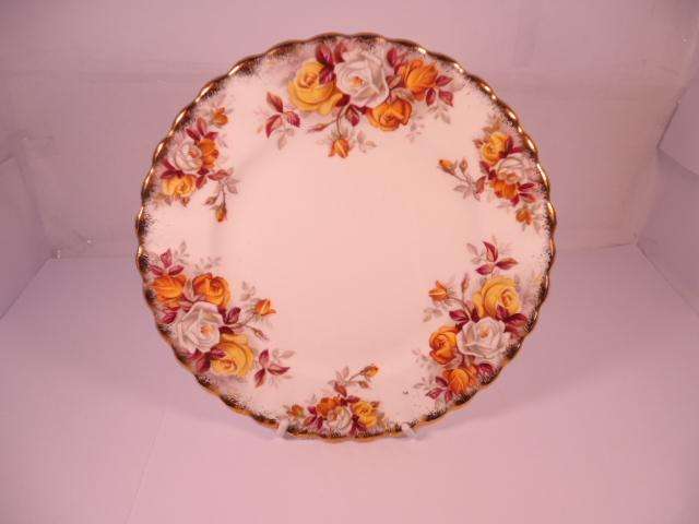 Royal Albert Bone China - 'Lenora' - Single Round Cake Plate with Stand