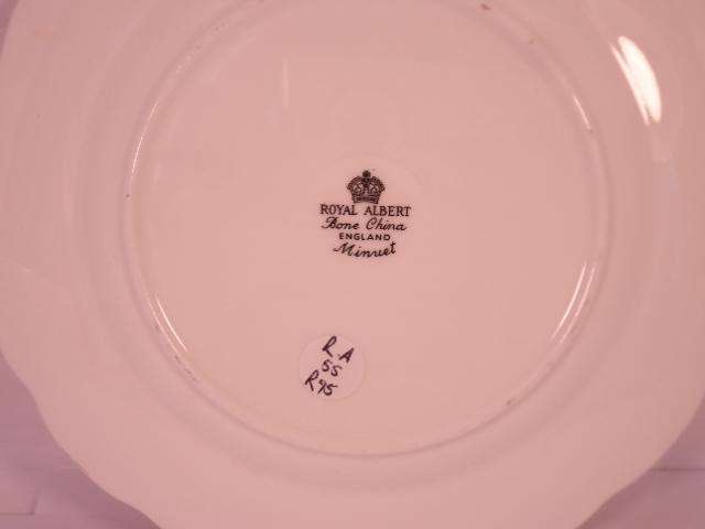 Royal Albert Bone China - 'Minuet' - Single Round Side/Cake Plate with Stand