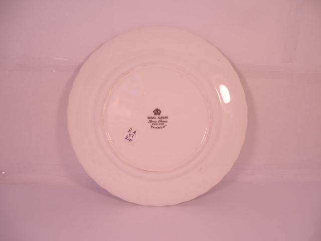 Royal Albert Bone China - 'Rainbow' - Single Round Side/Cake Plate with Stand