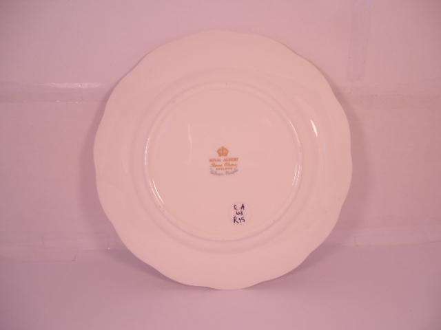 Royal Albert Bone China - 'Silver Maple' - Single Round Side/Cake Plate with Stand