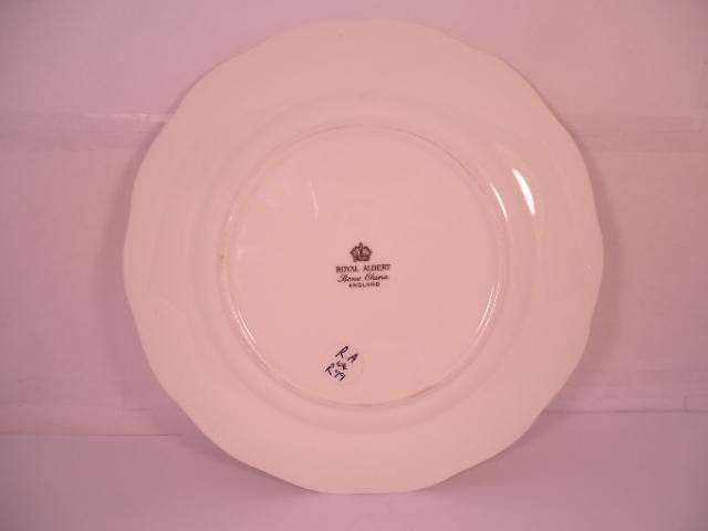 Royal Albert Bone China - 'Blue Wave' - Single Round Side/Cake Plate with Stand