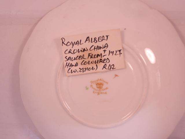 Royal Albert Bone China - 'Hampton Shape' - Single Saucer with Stand