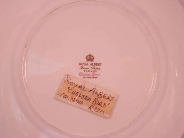 Royal Albert Bone China - 'Chelsea Bird' - Single Cake Plate with Stand