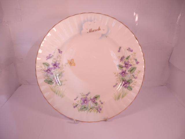 Royal Albert Bone China - 'Violet' - Single Side Plate with Stand