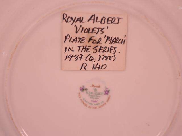 Royal Albert Bone China - 'Violet' - Single Side Plate with Stand